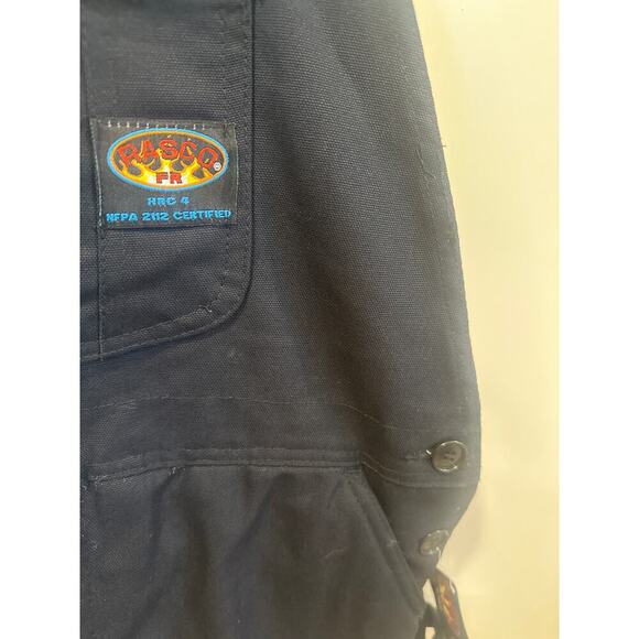 BLHB2427 RASCO Flame Resistant Insulated Black Duck Bib Overalls 36x30 - Picture 3 of 8